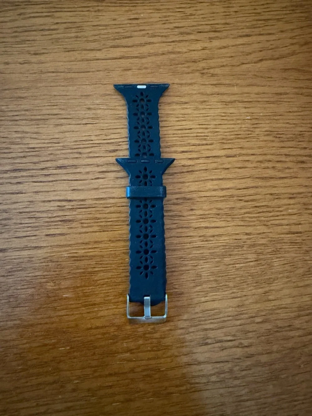 Black Floral Cutout Apple Watch Band 38mm